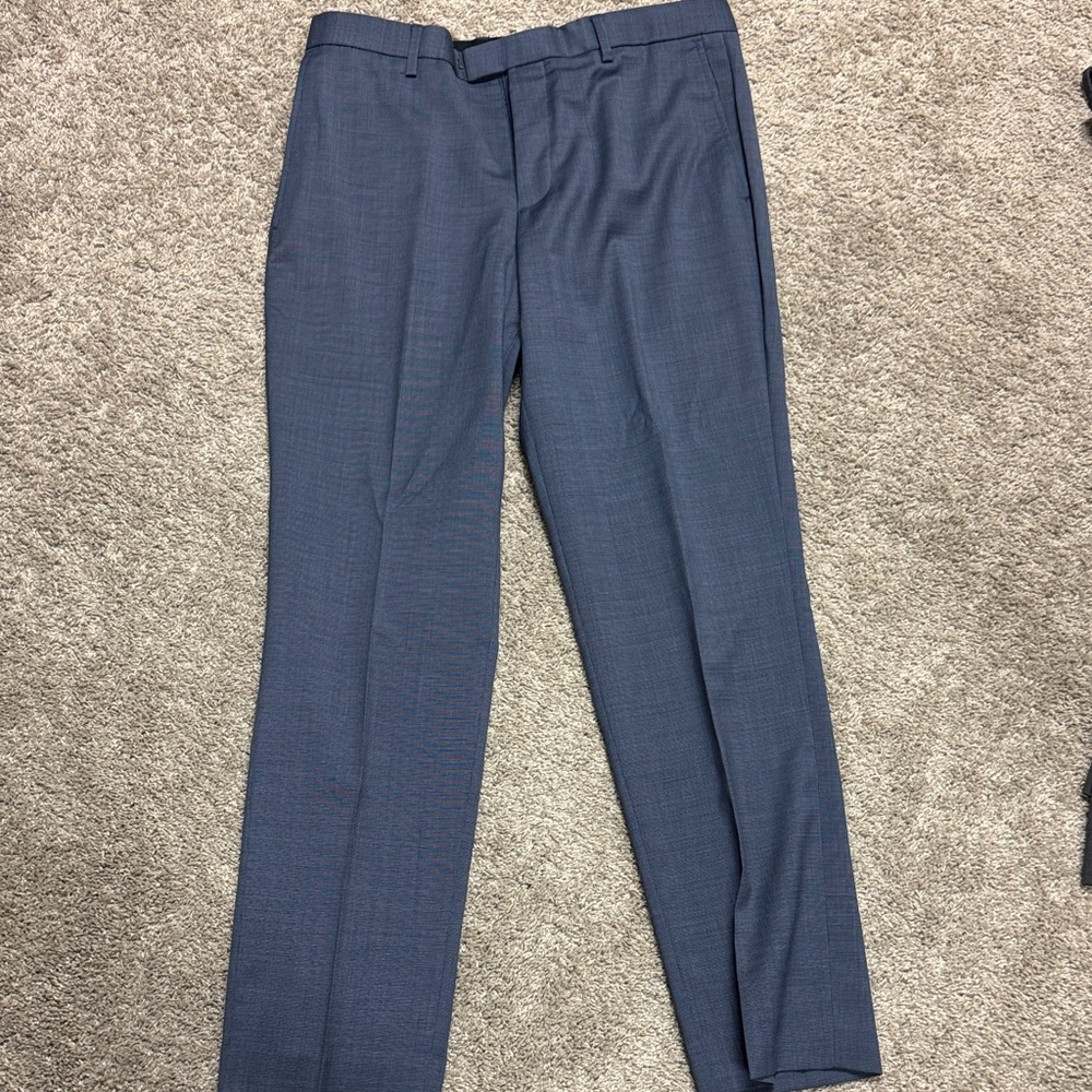 Banana Republic Navy Slim Fit Trousers